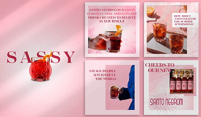 Santo Negroni negroni pink sassy