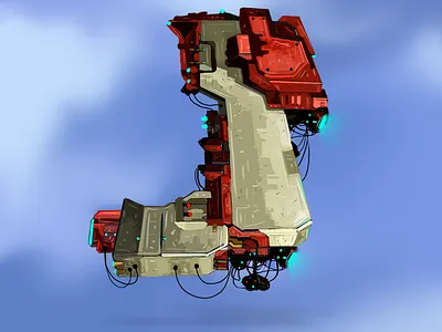 36daysoftype the letter J 36daysoftype 36daysoftype08 concept art digitalpainting dribbble illustration