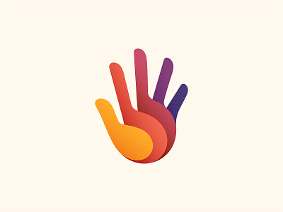 Hand Logo by Yoga Perdana - Logo Designer on Dribbble