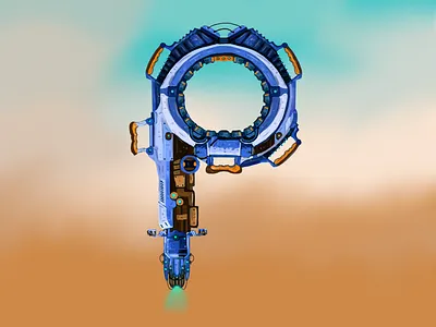 36daysoftype the letter P 36daysoftype 36daysoftype08 concept art digitalpainting dribbble illustration