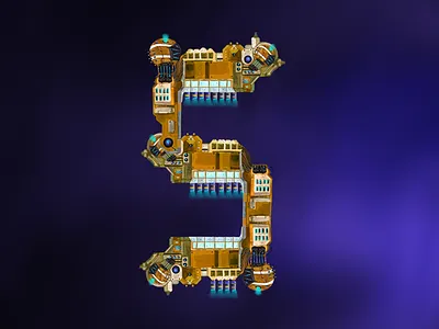 36daysoftype the letter S 36daysoftype 36daysoftype08 concept art digitalpainting dribbble illustration