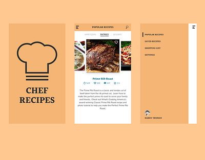 Chef Recipes - Recipe App cooking design challenge mobile recipe