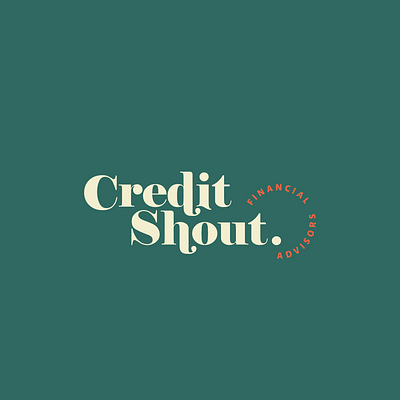 Credit Shout Branding branding branding101 design jillstclair jillstclaircreative logo logodesign retro retro design typogaphy typography