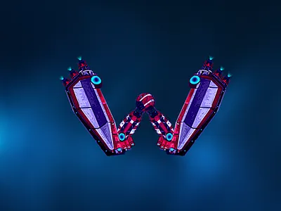 36daysoftype the letter W 36daysoftype 36daysoftype08 concept art digitalpainting dribbble illustration