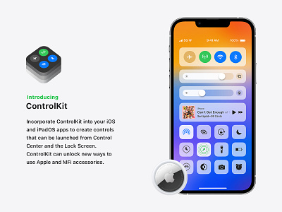 ControlKit Concept apple appleconcept ios ios15 ipados ipados15 uidesign uxui wwdc