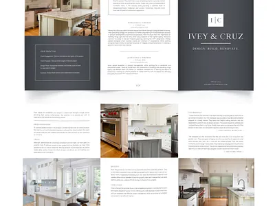 Ivey & Cruz brochure design brochure brochure design trifold brochure