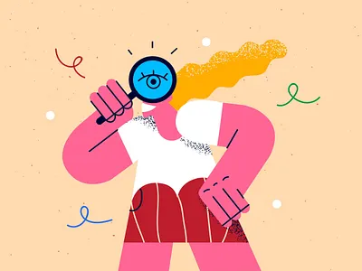 Loop-loop branding brave people character designer finder fine art illustration peaple personal branding science youth