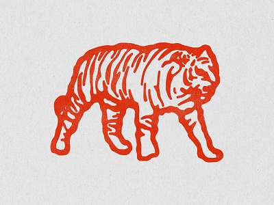 TIGRES illustration logo tiger tiger logo vintage vintage design vintage logo