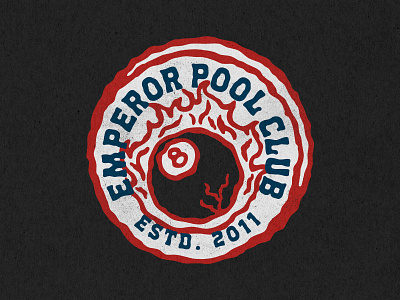 EMPEROR billiard club emperor illustration pool vintage vintage design vintage logo