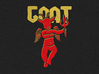 GOAT demon devil goat illustration satan satanic vintage vintage design vintage logo