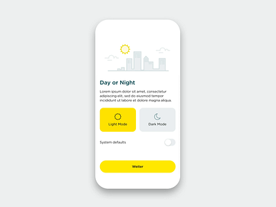 Banking app - Day/night mode switching after effects animation design gif illustration motion motion design ui