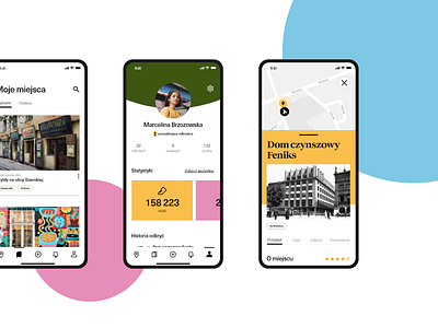 Napole App app application city guide colorful colors flat flat desig geometric map mobile mobile ui profile profile card travel travel app travel app ui ui ui ux ui design ux design