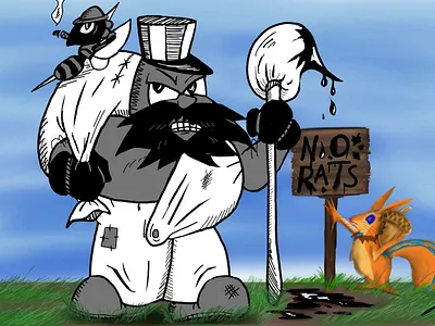 1950's Xnog cartoon concept art digital illustration smite