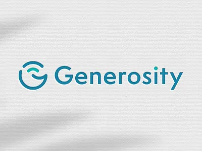 Logo for Payment Processing Company blue brand bright cute finance fintech fun green identity logo non profit smile teal turquoise typogaphy