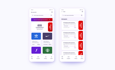Coupon Website Mobile UI Deisgn coupon coupon website ui uiux user experience user experience design user interface user interface design ux