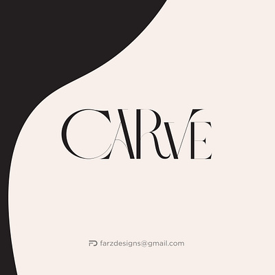 Carve Fashion Brand brand branding clean custom lettering fashion fresh design hand drawn identity logo memorable minimal minimalist modern original packaging simple simple logo symbol timeless vector