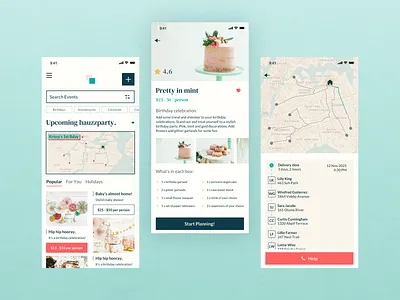 hauzzparty. Delivery App app app design delivery app delivery service delivery ui mobile mobile app nobile app design party app retro ui sketch