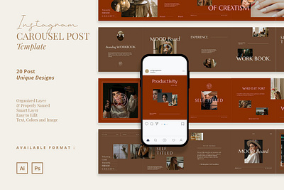 Instagram Carousel blog blogger branading design instagram instagram banner instagram post instagram posts instagram stories instagram story template instagram template modern post posts social media social media pack social media template stories story template