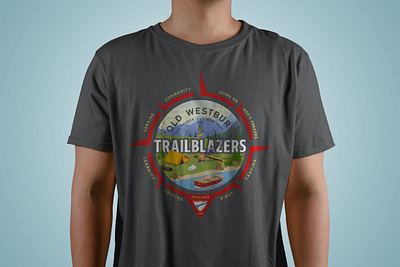 Old Westbury Trailblazers T-Shirt Design apparel apparel logo brand branding camping christian hiking illustration logo outdoors outdoors logo pathfinder scout vector youth youth camp youth group youth ministry