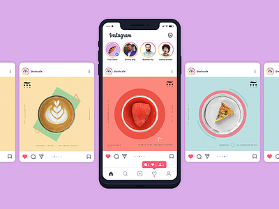 Ash Cafe Instagram feed Images facebook ad facebook banner food and drink graphic design instagram banner instagram feed instagram post instagram template promotional design restaurant branding social media banner social media design