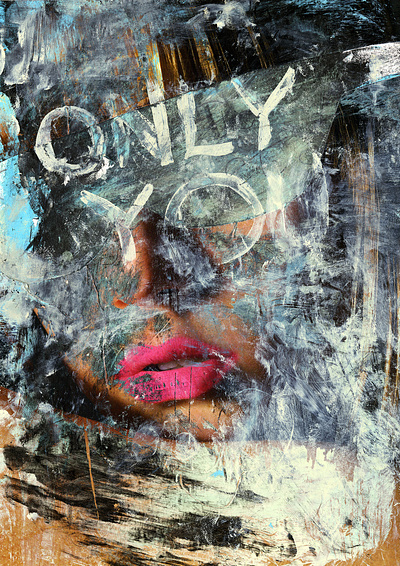 Only You collage mixed media