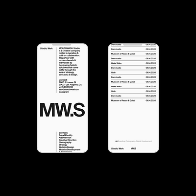 MW.S design grid motion portfolio typography ui website