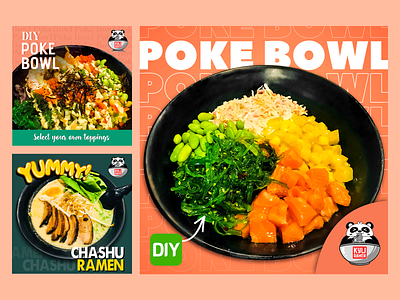 KYU Ramen // Social Media facebook ad facebook banner food and drink instagram banner instagram post instagram template promotional design restaurant branding social media banner social media design