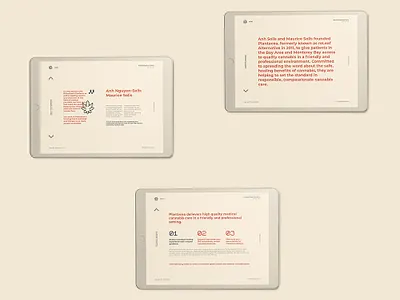 Plantacea - About Us Page branding css3 html5 illustration js minimalist typography web design