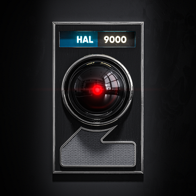 2 is for 2001: A Space Odyssey 36days 36daysoftype 36daysoftype08 3d 3d art c4d cgi cinema4d hal 9000 illustration nft nftart redshift redshift3d render sci fi scifi space space odyssey stanley kubrick