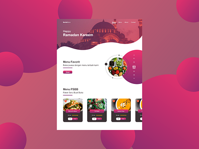 BerkahStore Landingpage food web design landingpage website