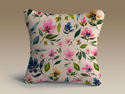 Seamless hand painted watercolor pattern floral pattern hand drawn illustration pattern seamlesspattern watercolor