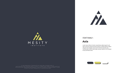 MENSITY INSTITUTE 3d animation black branding design flat graphic design illustration logo logo design minimal minimalist logo monogram motion graphics ui unique vector white