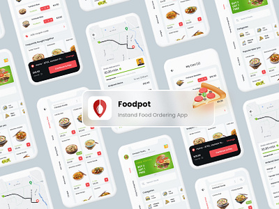 Multi Restaurant Food Ordering App UI Kit|Online Food App UI Kit app design app ui app ui ki app ui kit application branding buy food app clone app design food app food ordering app ui food tracking hungerz illustration logo order tracking ui swiggy clone ui ui design zomato clone