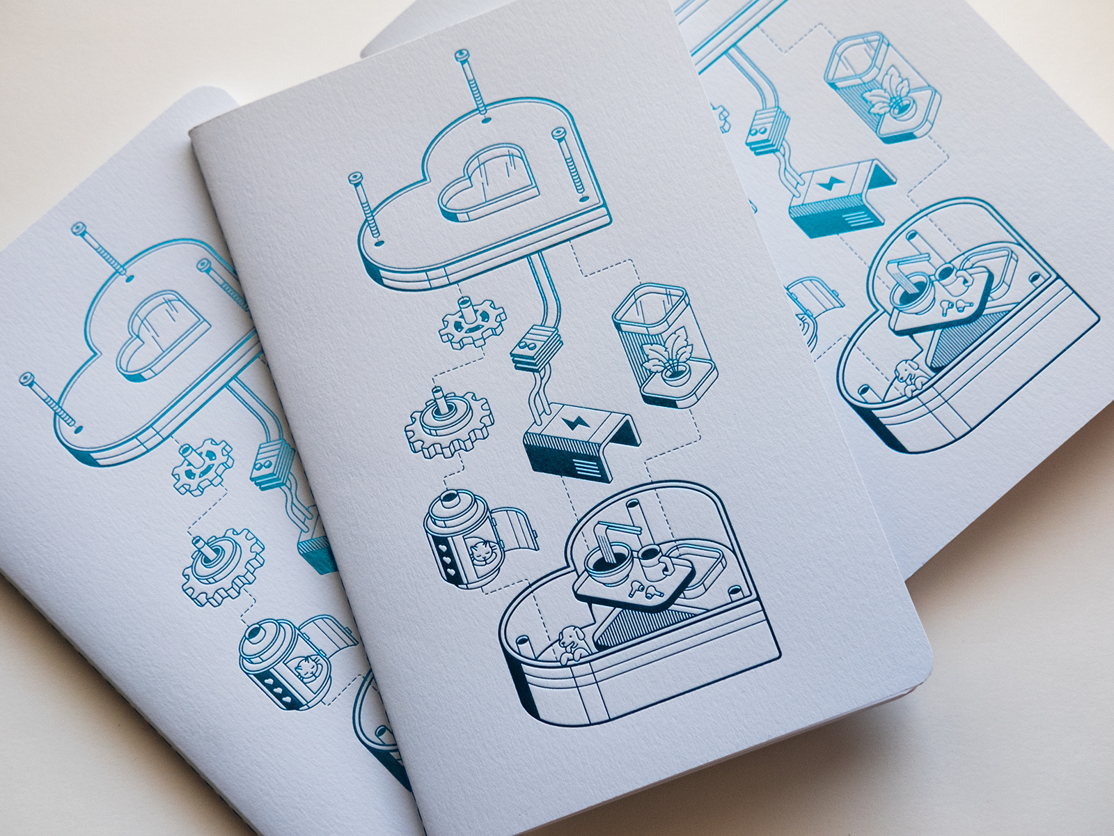 Example of 2021 Steamclock Anniversary Notebooks