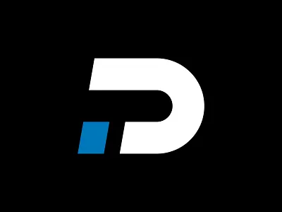 DAI abstract blue fiduciary finance financial letter d logo