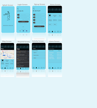 HEALTH app ui