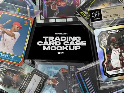 Trading Card Case Mockup nba template