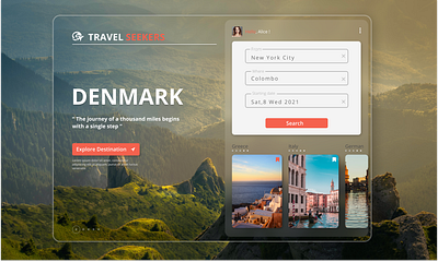 Landing Page for travel agency landing page design landingpage travel traveling uidesign uiux webdesign