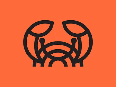 Crab (Unused Mark) abstract logo animal icon animal logo branding concept crab icono crab logo freelance designer icon logo design minimal logo simple logo visual identity