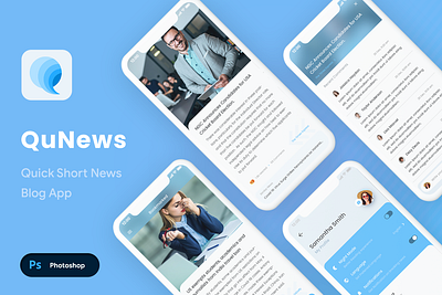 Online News App UI Kit| Blog App UI Kit| Magazine App UI Kit app design app ui app ui ki app ui kit application blog app blog app ui blogging broadcast design news app ui short news short news app ui ui design