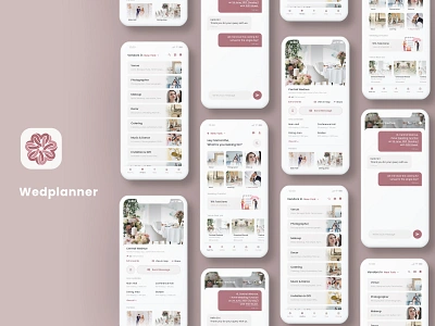 2 App UI Kit| Wedding Planning App UI Kit| Venue Booking App UI app design app ui app ui ki app ui kit application design management app marriage planning ui ui design wedding app wedding management wedding planning app