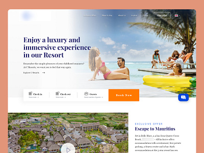 C Resorts branding design graphic design illustration typography ui ux website