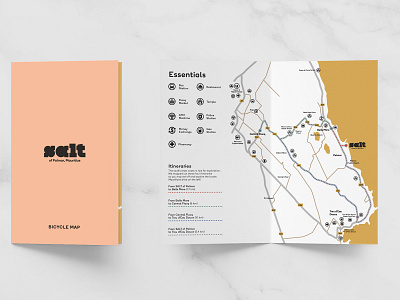 Salt of Palmar, the bicycle map branding design graphic design icon design illustrator indesign photoshop