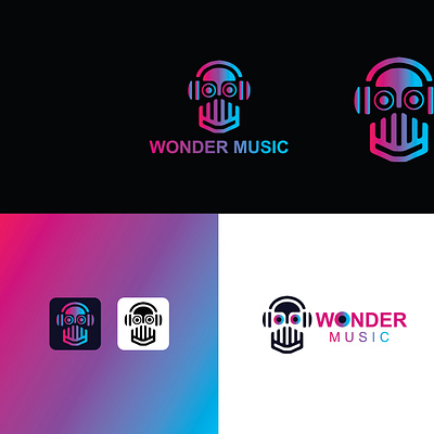 Music Logo attractive branding clean creative elegant eye catching logo design modern music art music logo simple unique