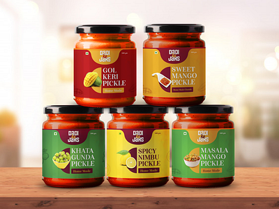 Dadi Ke Jars - Branding & Packaging design flat illustration indian design indian designer jar design jar packaging jars logo logo design logo designer logo designs logodesign package design package designer packaging packaging design packaging mockup pickle pickle packaging traditional