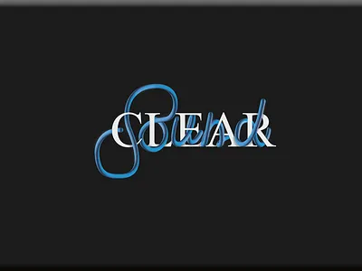 Clear Sound artpftype concept design digital illustration latin letter letterart lettering typography vectorart