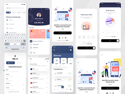 Money management App I Ofspace clean ui design inspiration finance finance app financial financial app fintech fintech app interaction design money money app money management ofspace agency online banking ui uiux user experience user interface ux