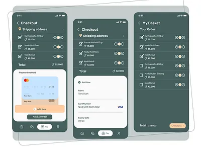 Checkout and basket design design app dribble figmadesign ui design uidesign uiux design uiux designer uiuxdesign uiuxdesigner