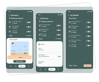 Checkout and basket design design app dribble figmadesign ui design uidesign uiux design uiux designer uiuxdesign uiuxdesigner