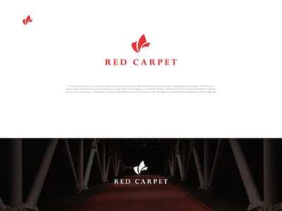 Red Carpet Logo Design brand identity brand identity design branding classy logo flat logo design luxury logo luxury villa minimalist logo professional logo red carpet